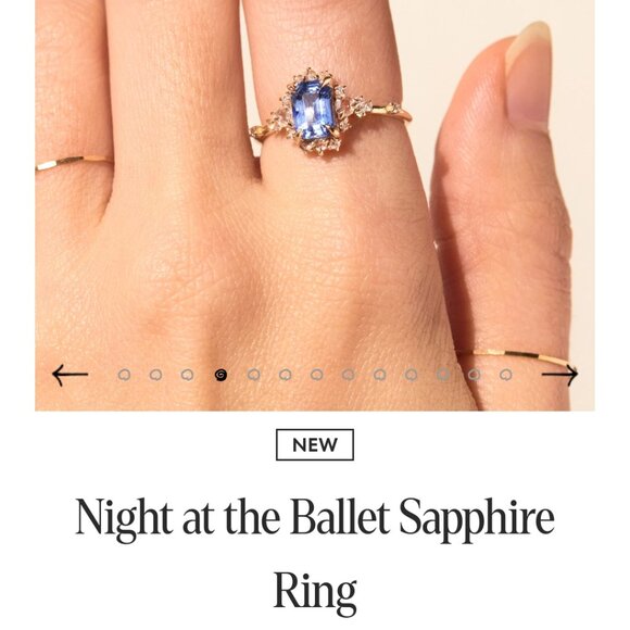Catbird Jewelry - Catbird Night at the Ballet Ring 7.5